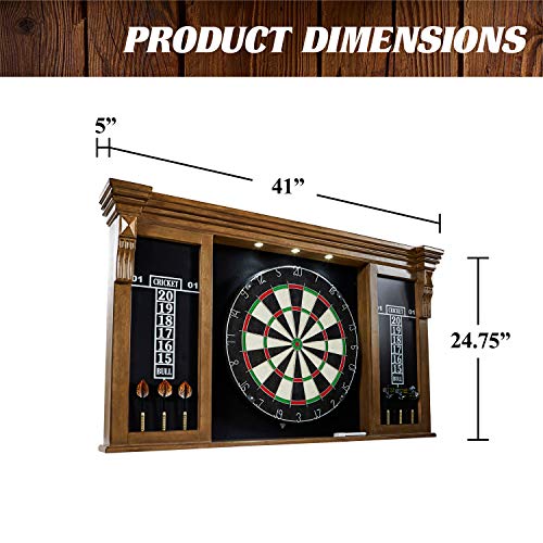 Barrington Official Size Dartboard Multiple Styles Pre-Assembled Pub Style Wood Dartboard Collection