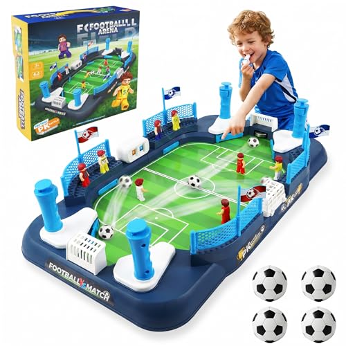 SMILESSKIDDO Soccer Board Game for Kid, Mini Foosball Table Toy for 3 4 5 6 7 8-12 Year Old Kid, Interactive Soccer Toy Indoor Home - Gift for Boys Girls Birthday, Party Game Supplies for Championship