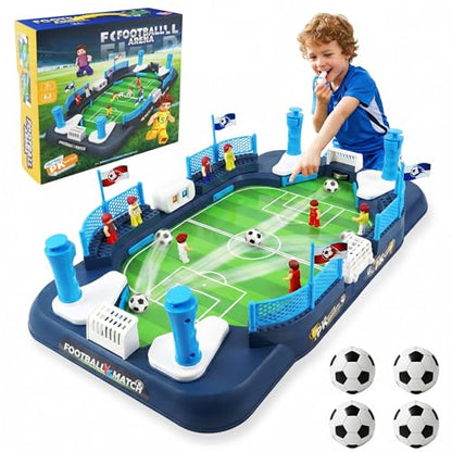 SMILESSKIDDO Soccer Board Game for Kid, Mini Foosball Table Toy for 3 4 5 6 7 8-12 Year Old Kid, Interactive Soccer Toy Indoor Home - Gift for Boys Girls Birthday, Party Game Supplies for Championship