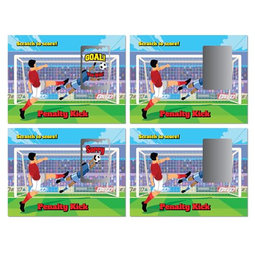 My Scratch Offs Soccer Penalty Kick Scratch Off Game Cards 26 Pack - 2 Winning and 24 Sorry - style: Soccer Penalty Kick