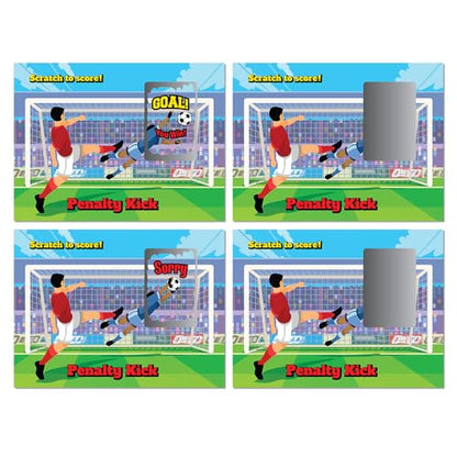 My Scratch Offs Soccer Penalty Kick Scratch Off Game Cards 26 Pack - 2 Winning and 24 Sorry - style: Soccer Penalty Kick