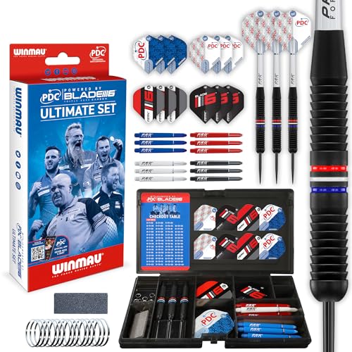 Winmau Super Tune-Up Darts Accessory Set - Professional Dart Set with Over 150 Pieces | Darts Flights and Shafts in Set | Dart Accessory Set | Dart Set Basic Equipment
