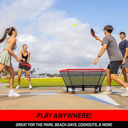 GoSports Pickle 360 Game Set – Pickleball Without a Court – Outdoor Lawn, Beach, and Backyard Paddle Ball Game - style: Classic