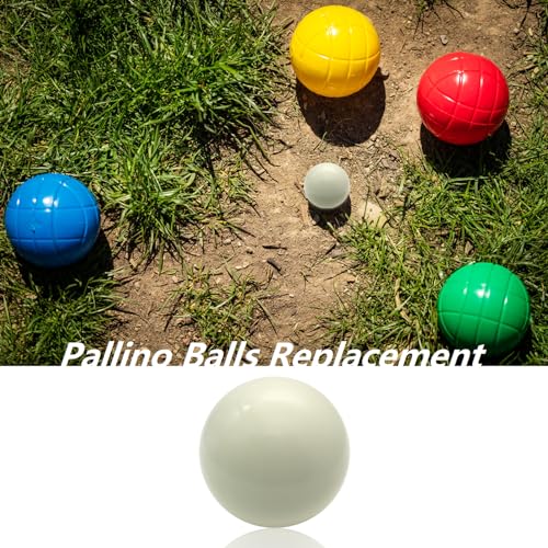 2 Pcs 57mm Tournament Quality Bocce Pallino Ball Replacement for Bocce Ball Game and Boule Game White