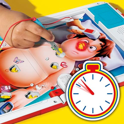 Operation Electronic Board Game with All-in-One Carrying Case | 2 Ways to Play | Ages 6+ | 1+ Players | 10 Mins. | Fun Kids Games