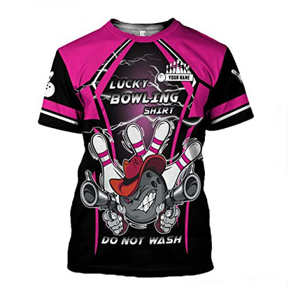 Rivelus Personalized Name Bowling Shirts for Men and Women 3D, Bowling Shirts for Team Bowling, Bowling Shirts Gift - color: Blm 13
