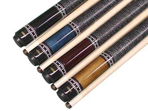 ASKA Short Pool Cue Sets, Canadian Maple Billiard Cue Sticks, 13mm Tip, 5/16x18 Joint, Multi-Set Options for Home & Game Rooms - style: Set of 4, L9CS