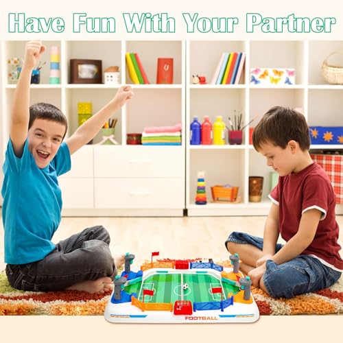 Mini Soccer Board Game for Kids: Foosball Table Toys for 3 4 5 6 7 8-12 Year Old Kids - Pinball Interactive Sports Game Age 3+ Indoor Home Party - Gift for Boys Girls Birthday Christmas Grandkids