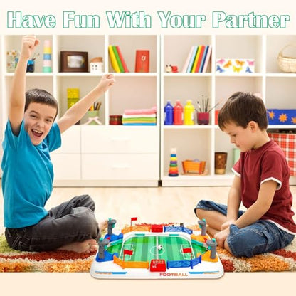 Mini Soccer Board Game for Kids: Foosball Table Toys for 3 4 5 6 7 8-12 Year Old Kids - Pinball Interactive Sports Game Age 3+ Indoor Home Party - Gift for Boys Girls Birthday Christmas Grandkids