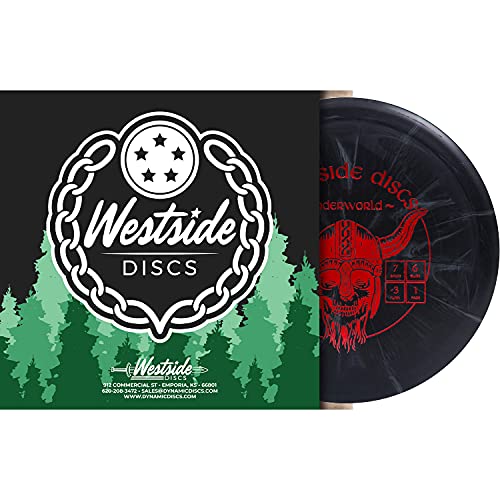 Westside Discs Origio Burst Underworld | Fairway Driver | Understable Driver | Grippy Base Plastic w/Color Burst | Disc Golf Frisbee | 170g+ - color: Red