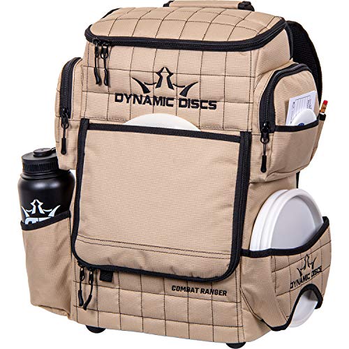 Dynamic Discs Combat Ranger Disc Golf Backpack | Large Bag w/Putter Pouch | 20+ Discs Capacity | Disc Golf Accessories - color: Sandstone