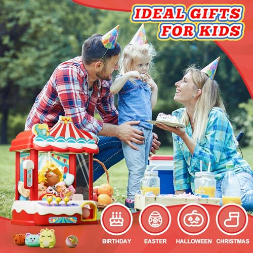 Skirfy Claws Machines for Kids & Adults with 30 Mini Prizes & Adjustable Sounds, Dispenser Toys Vending Machines - Perfect Christmas & Birthday Big Experience Gifts for Kids, Ages 6+