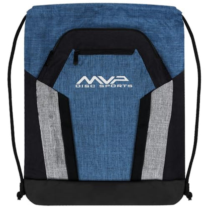 MVP Disc Sports Drawstring Backpack Bag (Choose Your Favorite Color) - color: Blue/Gray