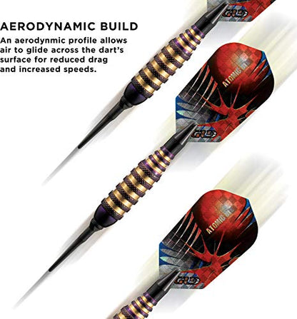 Viper Atomic Bee Soft Tip Darts, 16 Grams - color: Purple