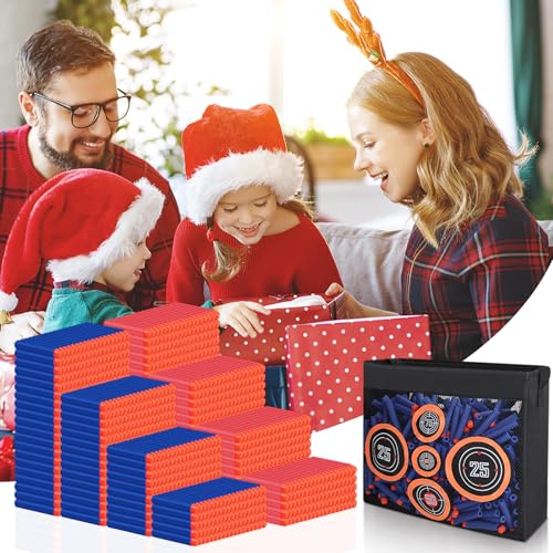 Pokiiulk Refill Darts Bullets Fit for Nerf Guns, 1000 Pcs Foam Darts Fit for Nerf Party with Portable Shooting Practice Target Mesh Bag - color: 1000 Mixed & Target