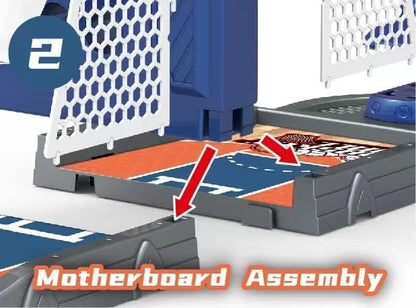 Desktop Basketball Arcade – Interactive Finger Shoot Game with Auto-Scoring & Portable Court | 24" Mini Hoop for Kids Adults Family Game