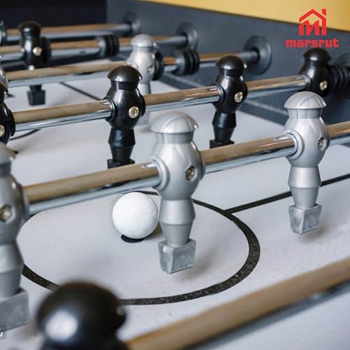 Marsrut 2PCS Foosball Replacement Players Set, Foosball Men Set, Soccer Player, Plastic Replacement Parts for Football Table (Grey, 2 Hexagon Nuts Included)