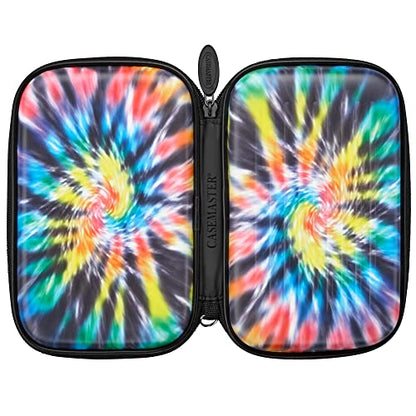 Casemaster by GLD Products Sentinel 6 Dart Case, Holds Extra Accessories, Tips, Shafts and Flights, Compatible with Steel Tip and Soft Tip Darts, Impact & Water Resistant Tactech Shell, Tie Dye - color: Tie Dye