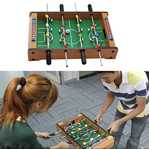 Mini Table Top Foosball Game for Kids and Adults - Portable Mini Billiard Soccer Game with 2 Cues & 16 Balls - Indoor Entertainment Home Leisure Family Play - Great Gift Idea for