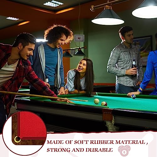 Mixweer Billiard Cloth for 8 ft Pool Table Pre Cut Felt with 6 Cloth Strips and 6 Pool Table Rubber Bumpers for Bars, Clubs, Hotels Replacement - color: Red