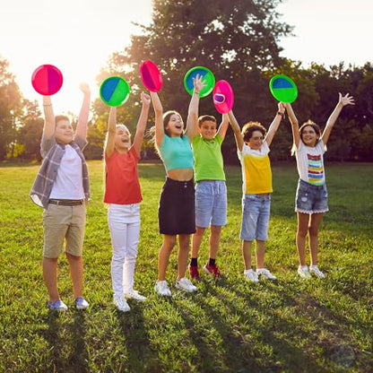 Toss and Catch Ball Game Set, 4 Paddles and 4 Balls Outdoor Paddle Catch Game for Kids, Backyard Beach Pool Yard Toy, Summer Birthday Gift for Boys Girls Ages 4-12 - color: Green Blue+pink Purple