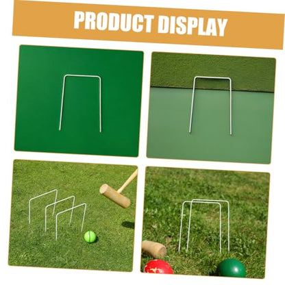 Holibanna 10pcs Croquet Wickets Wire Replacement Hoops for Lawn and Backyard Games Easy Setup for Family Fun and Skill Development