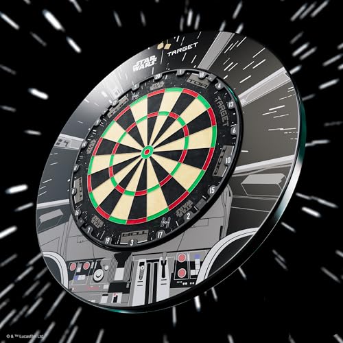 Target Darts TOR Dartboard & Dart Board Bundles | Competition Standard Steel Tip Board with Fixing Kit | Also Available: Special Edition Luke “The Nuke” Littler Board and Surround or Star Wars Galaxy - style: Star Wars Bundle