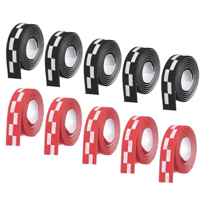 M METERXITY 10 Pack Ping Pong Edge Tape - EVA Table Tennis Side Protective Tape Apply to Cover Racket Edge Daily Use (18" Long, Red)
