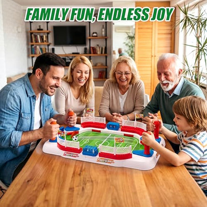 Soccer Board Game for Kids: Mini Table Top Football Indoor Games, Pinball Machine for Boys 5 6 7 8-12 Years Old, Interactive Tabletop Foosball Toys Birthday Sports Gifts