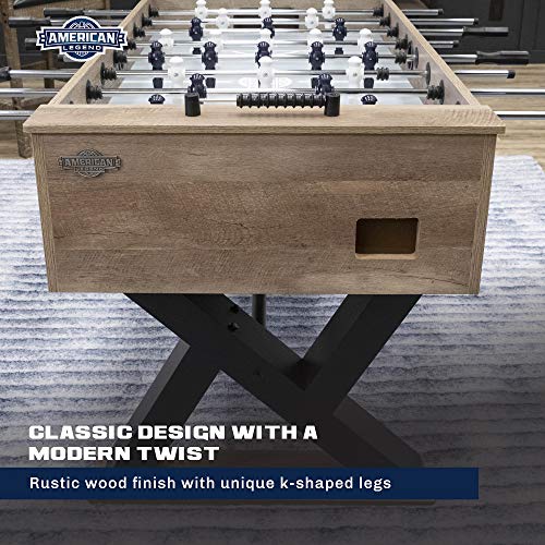 American Legend Foosball Tables - Modern Design - Official Size Playfield - Kirkwood and Manhattan Styles - color: Kirkwood