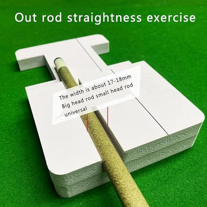 Billiards Stroke Trainer, Billiards Training Aid, Billiard Aiming Practice Tool with Cue Ball Impact Detection Function, Multiple Practice Modes and Posture Correction, for Beginners, Players