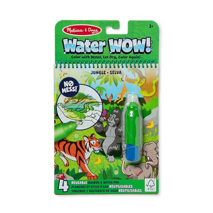 Melissa & Doug On The Go Water Wow! Reusable Water-Reveal Coloring Activity Pad – Jungle - size: 1 EA, style: Jungle