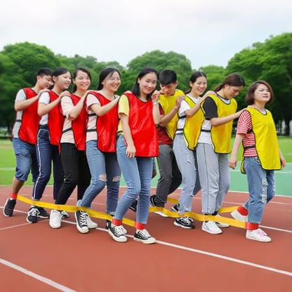 Sonyabecca Cooperative Band Walker Race Band Set for Team Building Games, 5-Person Team Walking Bands, Available in Single or 2-Pack Sets for Kids & Adults - size: 2 Sets 5-Legged