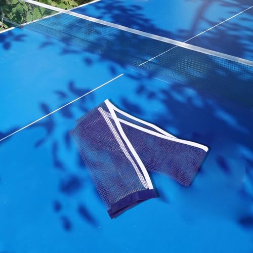 PartyKindom Portable Table Tennis Net with Clamp for Indoor Outdoor Training Iron Polyester Construction Easy Setup Pingpong Net Rack for Adult and Practice Sessions
