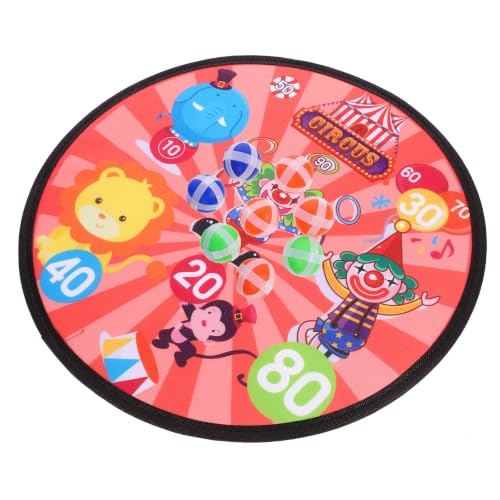 Healifty Sticky Ball Dart Board for Interactive Set with Cloth Material and Practice Aim Feature Suitable for Indoor Living Room and Outdoor Lawn Play