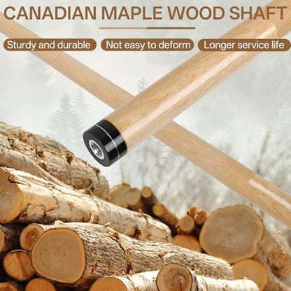 Kmise Pool Stick Set of 4, 58" Canadian Maple Pool Cue Sticks for Adults, 18 19 20 21oz Professional Billiards Pool Cue for Bar House Pool Table Sports - color: 4 Sets (New)