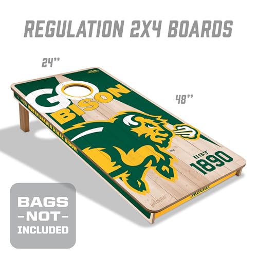 YouTheFan NCAA 2’ x 4’ Professional Wood Cornhole Game