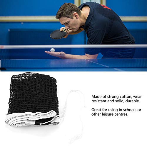 Dilwe 180 * 14cm Table Tennis Net, Net Replacement,Polyester Cotton Table Tennis Net Portable,Table Travel Holder Indoor Outdoor Sports Accessories, Adjustable