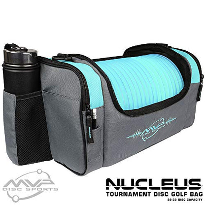 MVP Disc Sports Nucleus Tournament Disc Golf Bag (Choose Your Favorite Color) - color: Aqua
