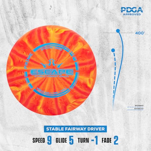 Dynamic Discs Prime Burst 4-Disc Golf Starter Set | Includes Putter, Midrange, Fairway & Driver | Golf Discs Set for Beginners | 170-176g | Beginner Pack for Amateurs - size: 4 Pack