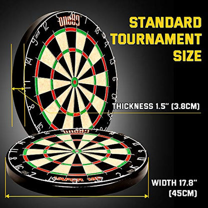 ONE80 Vapor 180 Bristle Dartboard Staple Free Bullseye Steeltip Darts Extra Flights - style: with 12 Steeltip Darts