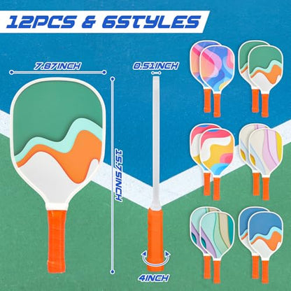 Wood Paddleball Racket Set PE Equipment for Elementary School Paddle Ball Racket with Non Slip Grip Physical Education Class Equipment for Men Women - size: Abstract