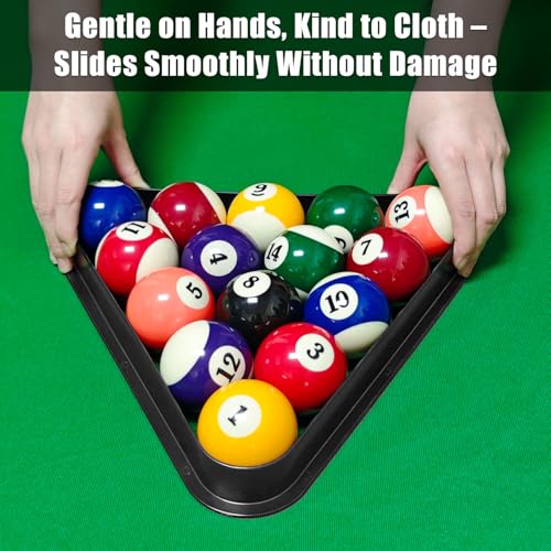 Plastic Pool Ball Rack Billiard Ball Triangle Rack, Pool Table Ball Holder Positioning Rack,2-1/4" Pool Ball Rack