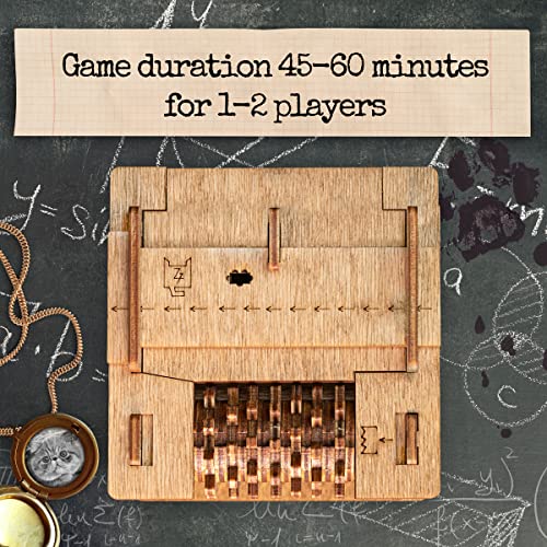 iDventure Cluebox Schroedingers Cat | Escape Room Puzzle Box | Challenging 3D Puzzle | Unique Gift Idea for Men an Women - color: Schroedinger's Cat