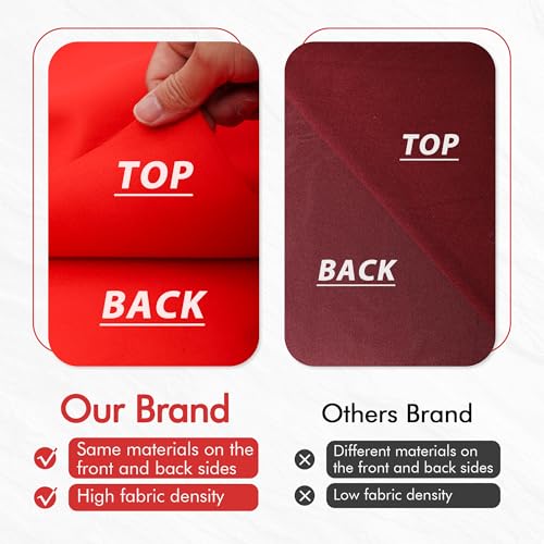 Pool Table Felt Cloth Billiard Cloth with 6 Pcs Cloth Strips and Staple Remover Pool Table Felt Replacement Kit Parts - color: Red, size: 8.5ft