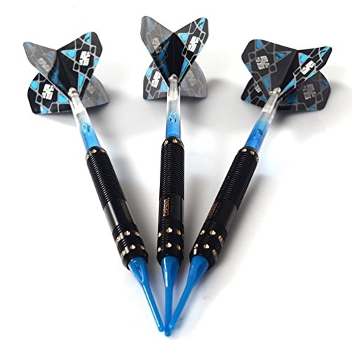CUESOUL Soft Tip Darts Set Plastic Tip with Dart Case - color: 16g-Brass
