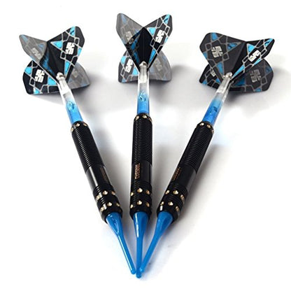 CUESOUL Soft Tip Darts Set Plastic Tip with Dart Case - color: 16g-Brass