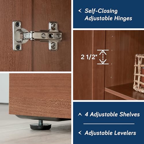 Sauder HomePlus Storage Cabinet/ Pantry cabinets, Sienna Oak finish - color: Sienna Oak