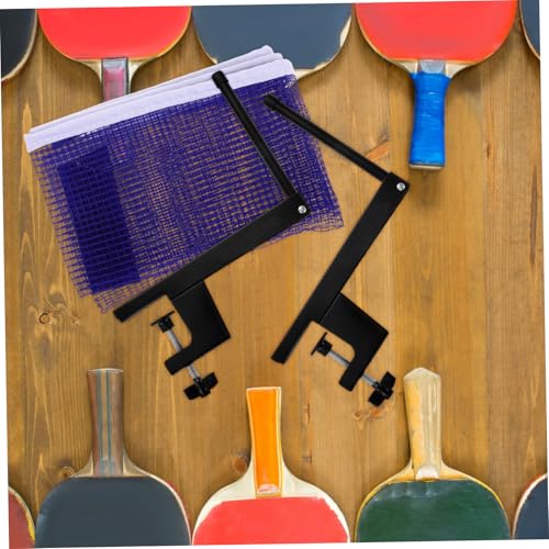 Happyyami Table Tennis Net Set Elastic Mesh Net for Play Game Includes Portable Posts for Training and Competition