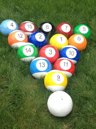 16 Pcs Snooker Balls Soccer Table Game Street Ball Huge Billiards Football for Pool Ball Toy Sport Inflatable - color: 7.09in